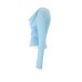 Swing collar slim fit long sleeved top