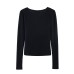 Hot Girl Off Body Ribbed Splicing Top Hot Girl Off Body Ribbed Splicing Top