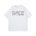 Short sleeves with alphanumeric printing