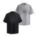 Statue print spray painted washed short sleeved shirt