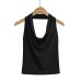 Hanging neck backless vest
