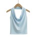 Hanging neck backless vest
