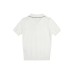Short Sleeve Polo Shirt  College Style Slim Fit Cropped Top Turn-Down Collar