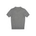 Short Sleeve Polo Shirt  College Style Slim Fit Cropped Top Turn-Down Collar