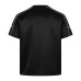 Dark pattern splicing sports short sleeved shirt