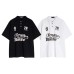 Alphabet and alphanumeric printed short sleeves