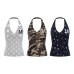 Strapless Crop Top Sleeveless Halter Neck Top,