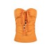 Strapless Backless Tank Top with Unique Design Casual Sleeveless Crop