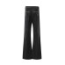Solid color denim bell bottom pants