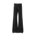 Solid color denim bell bottom pants