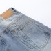 Wash and make old dirty wide leg denim shorts