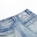 Washed gradient denim bell bottom pants