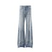 Washed gradient denim bell bottom pants