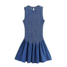 Versatile honeycomb grid short dress