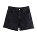 Versatile high waisted casual denim shorts