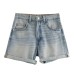 Versatile high waisted casual denim shorts