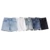 Versatile high waisted casual denim shorts