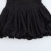 Versatile balloon version denim dress