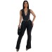 Slim fit collar sleeveless long suit