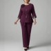 Elegant Floral Patchwork Leopard Print Set for Women Plus Size Casual Fashion Outfit