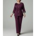 Elegant Floral Patchwork Leopard Print Set for Women Plus Size Casual Fashion Outfit