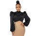 High neck long sleeved top High neck long sleeved top