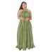Sleeveless off shoulder dress