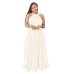 Sleeveless off shoulder dress