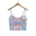 Lace lace tie dye mesh printed short suspender Lace lace tie dye mesh printed short suspender