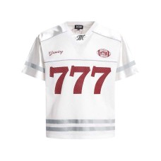 Digital printed reflective strip splicing mesh V-neck short sleeved shirt Digital printed reflective strip splicing mesh V-neck short sleeved shirt