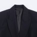 Double breasted oversized slim striped suit jacket
