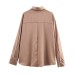 Silk textured off shoulder shirt