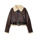Imitation lamb fur and fur one-piece jacket