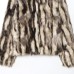 Artificial fur effect coat jacket