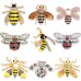 Insect pin anti slip buckle brooch