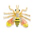 Insect pin anti slip buckle brooch