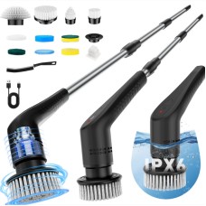 Electric Cleaning Brush 9-in-1 Extendable Multi-functional Household Floor and Kitchen Cleaning Tool Electric Cleaning Brush 9-in-1 Extendable Multi-functional Household Floor and Kitchen Cleaning Tool