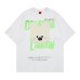 Plush teddy bear printed short sleeved shirt