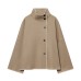 Casual high neck long sleeved jacket