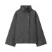Casual high neck long sleeved jacket