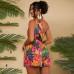Off shoulder slim fitting jumpsuit