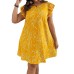 Floral round neck dress