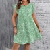 Floral round neck dress