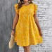Floral round neck dress