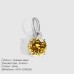 Jewelry Accessories Stainless Steel Necklace Round Zircon Necklace Stainless Steel Pendant Components