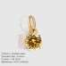 Jewelry Accessories Stainless Steel Necklace Round Zircon Necklace Stainless Steel Pendant Components