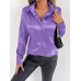 Collar long sleeved top