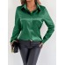 Collar long sleeved top