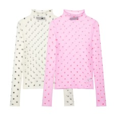Casual heart-shaped fine needle top