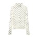 Casual heart-shaped fine needle top